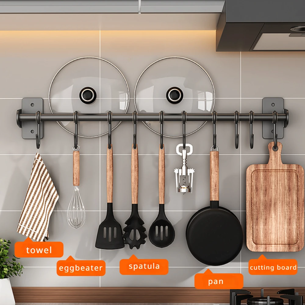 Food Storage Shelving - Support à crochets de cuisine sans