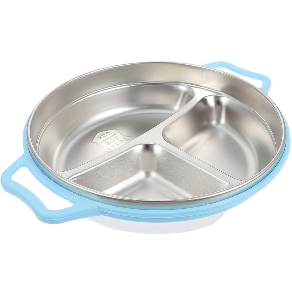 Food Storage In Stainless Steel - Assiette compartimentée en acier inoxydable pour