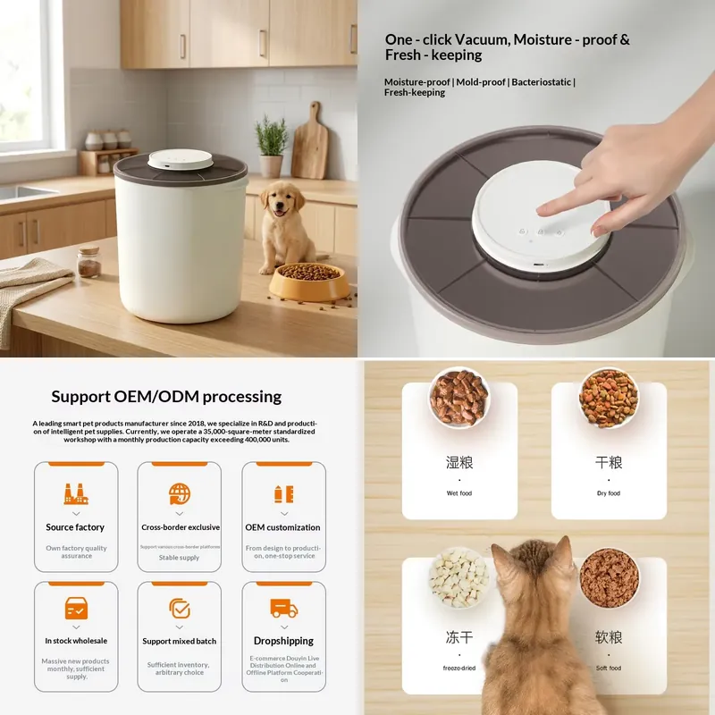Food Storage Vacuum Containers - Conteneur de stockage en plastique intelligent,