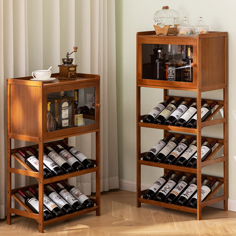 Casier à vin en bambou massif  - Food Storage Shelving avis et prix