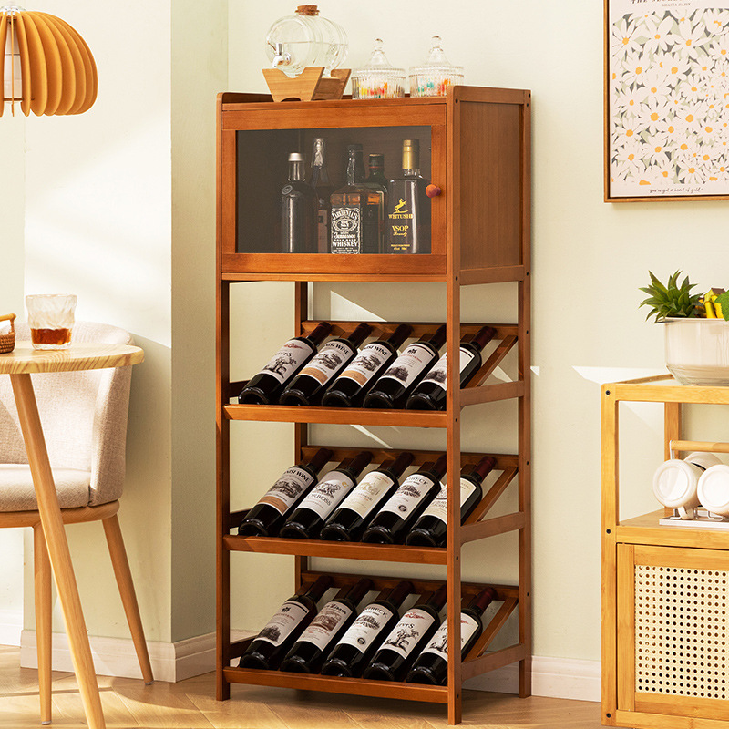 Casier à vin en bambou massif  - Food Storage Shelving avis et prix