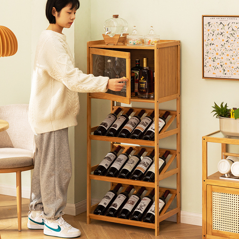 Casier à vin en bambou massif  - Food Storage Shelving avis et prix
