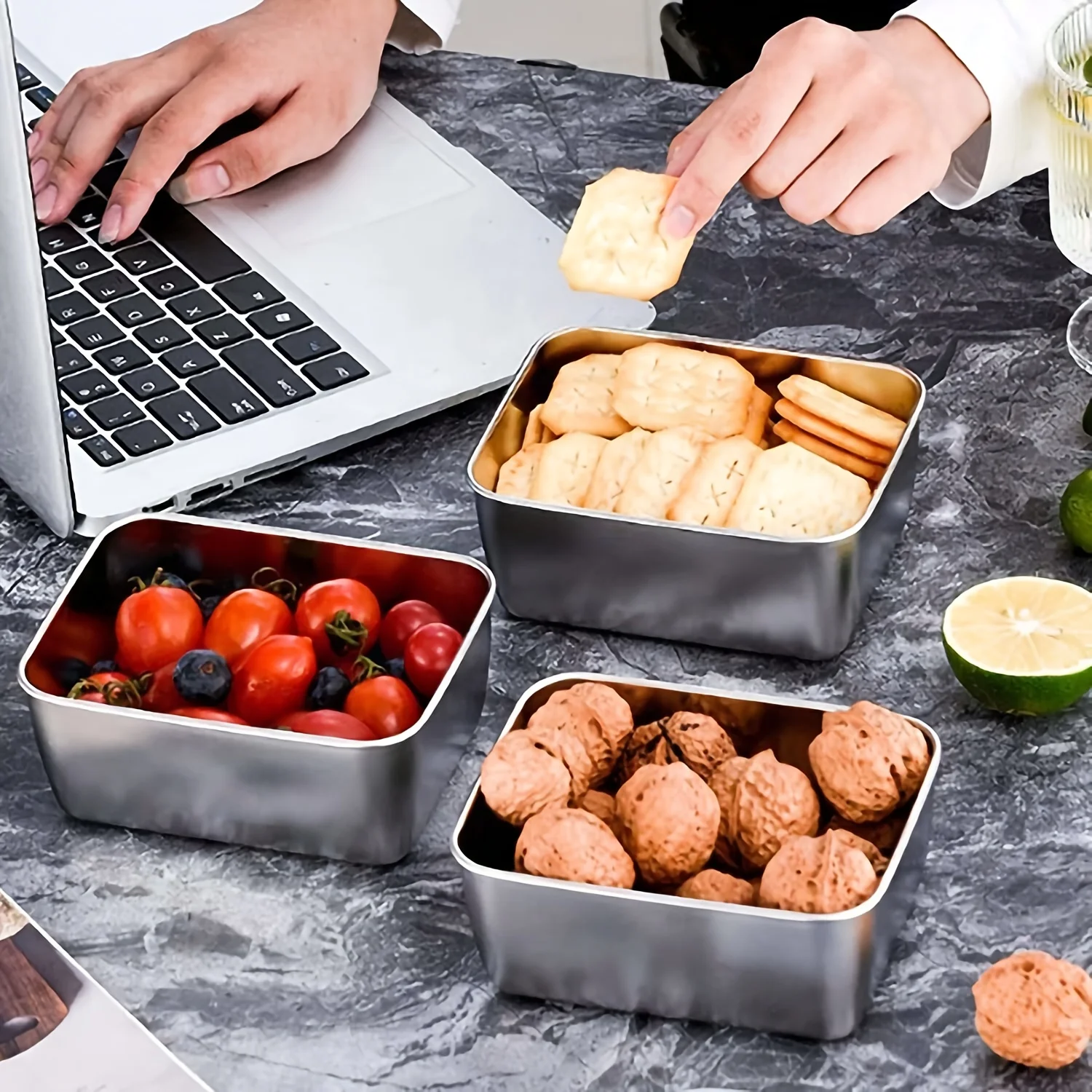 Ensemble de contenants aliment - Food Storage In Stainless Steel avis et prix