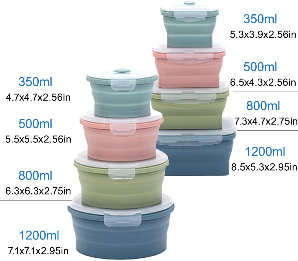 Ensemble de récipients pliable - Food Storage Kits avis et prix