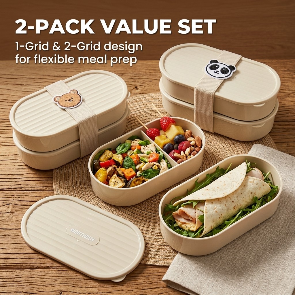 Lot de 2 boîtes bento pour enf - Food Storage Kits avis et prix